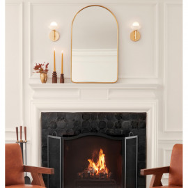 Зеркало арочной формы в золотой раме Arch M Gold (Арч) Smal 60*97 см 