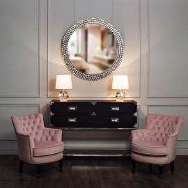 Консоль черная с ящиками 130*40*90см 46AS-CT4116-BL 